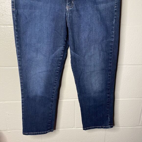Nine West Vintage America Boho Denim Classic Rise Cropped Ankle Jeans Size 14 31 - Picture 3 of 10